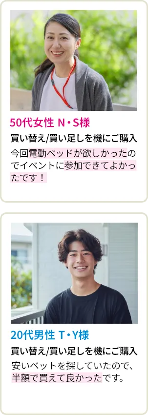 50代女性 N・S様・20代男性 T・Y様