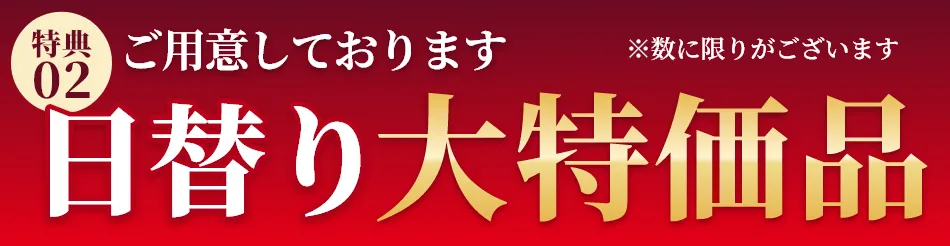 日替わり特価品